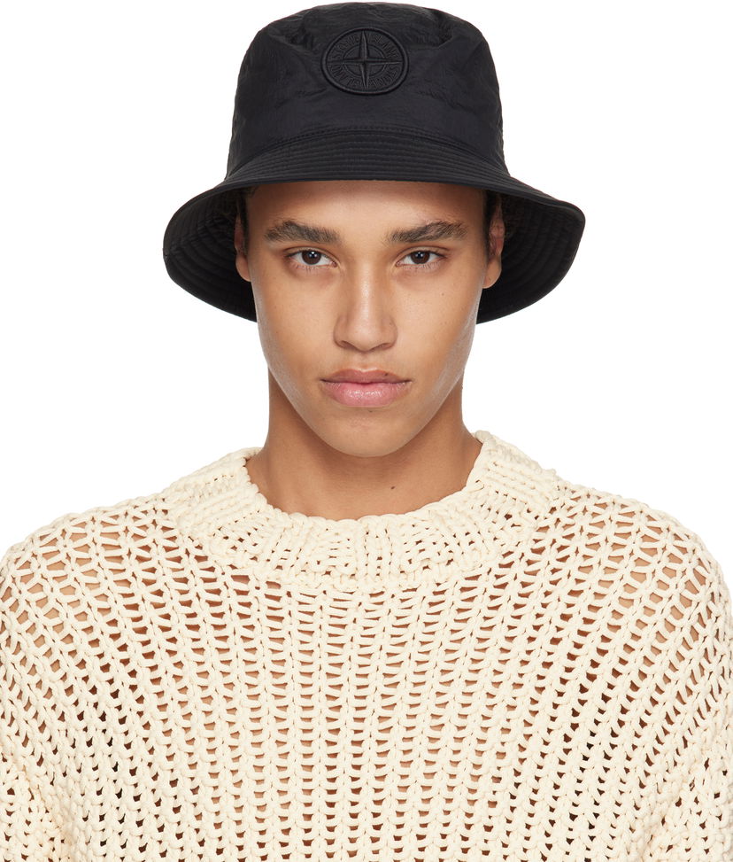 Капелюх Stone Island Stone Island Nylon Bucket Hat чорний | K1S15 9100009 S0076
