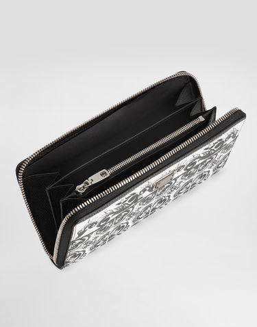 Гаманець Dolce & Gabbana Dolce & Gabbana Majolica Print Calfskin Zip-Around Wallet білий | BP1672AN719IU3TN, 3