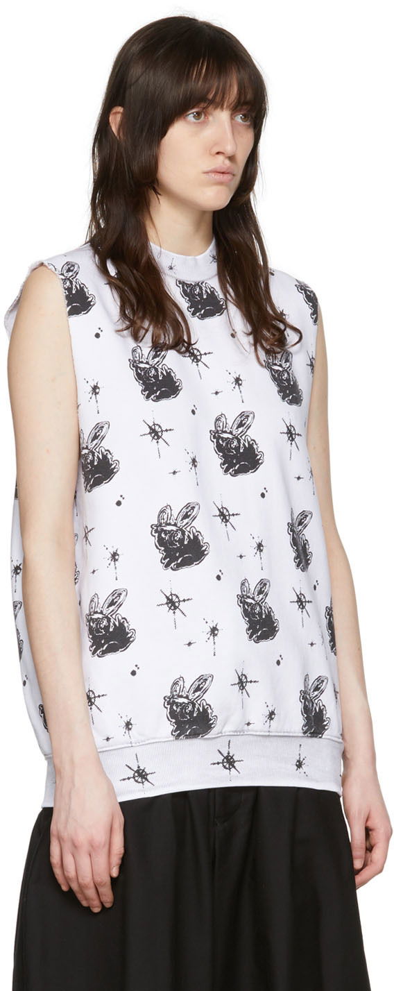 Безрукавка We11done We11done Graphic Print Tank Top білий | WD-TV1-22-559-U-WH, 1