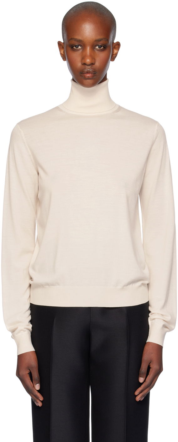 Cветр The Row The Row Heva Turtleneck бежевий | 8280-Y590