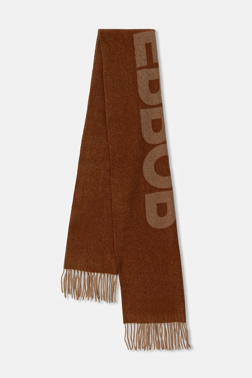 Шарф ADER ERROR Ader Error Logo Knit Muffler Коричневий | BO01FWAC0403BR