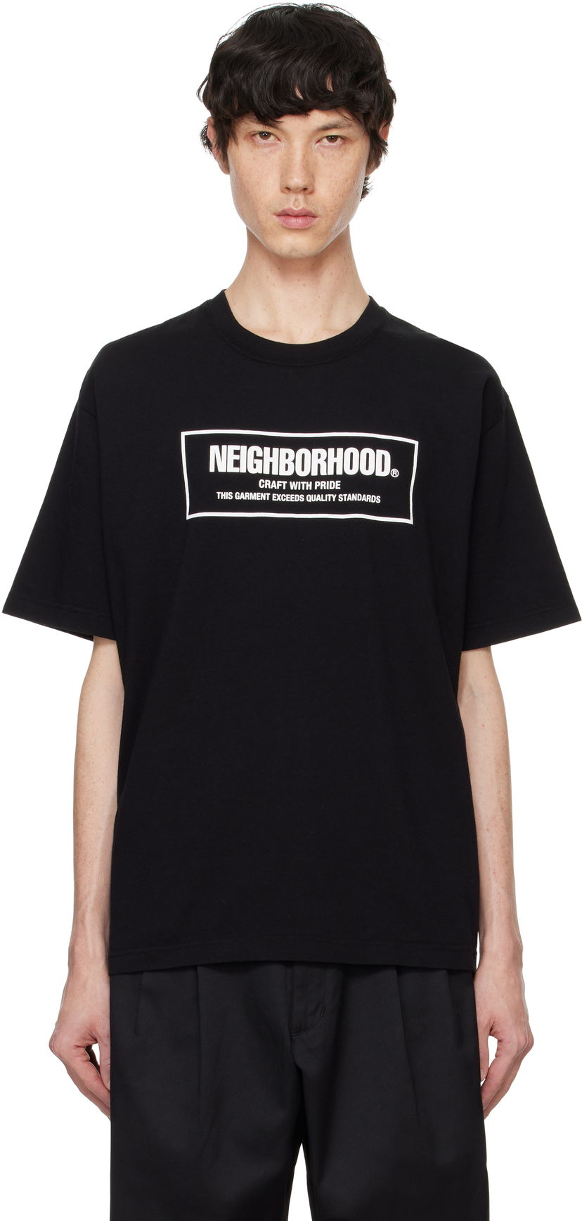 Футболка Neighborhood T-shirt SS-1 Print чорний | 242PCNH-ST01