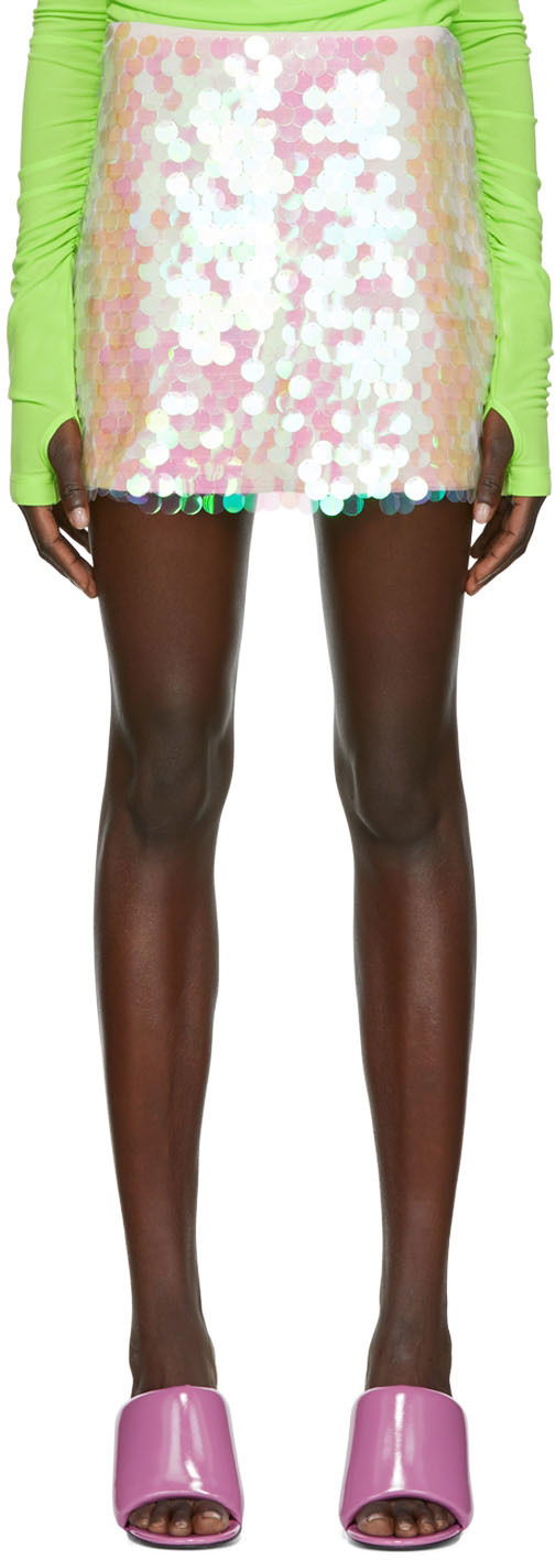 Спідниця Helmut Lang Helmut Lang Sequin Mini Skirt Рожевий | M05HW303