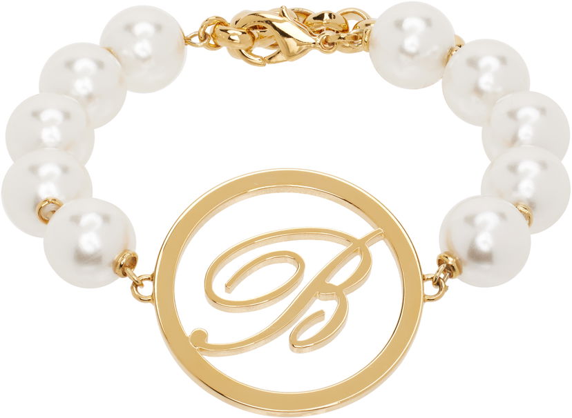 Браслет Blumarine Blumarine Faux-Pearl Initial Bracelet Металік | P522W327A