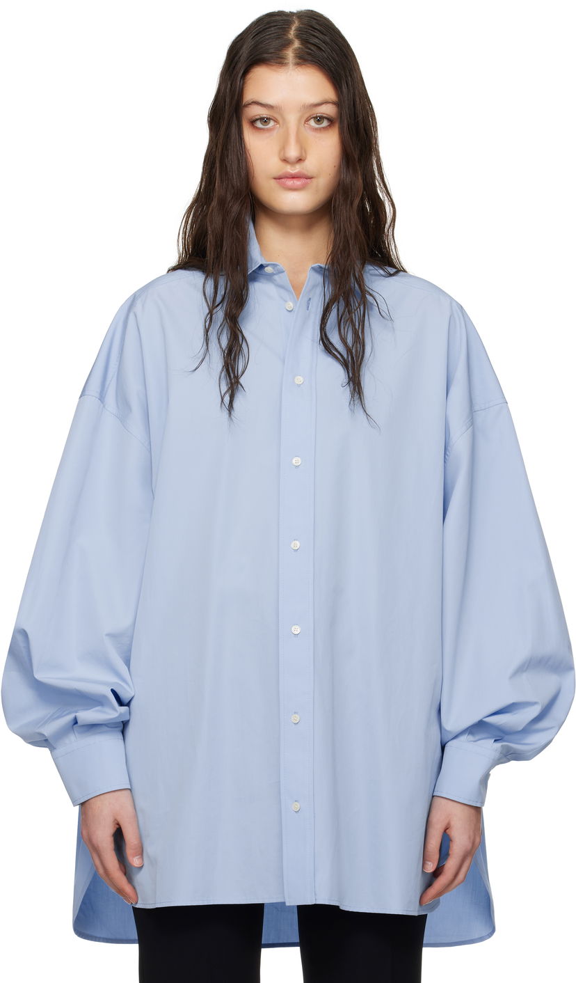 Сорочка WARDROBE.NYC Oversize Shirt Minidress Синій | W1085R17
