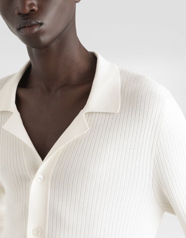 Сорочка Dolce & Gabbana Dolce & Gabbana Openwork Knit Shirt білий | GXVB9TJBCFPW0001, 2