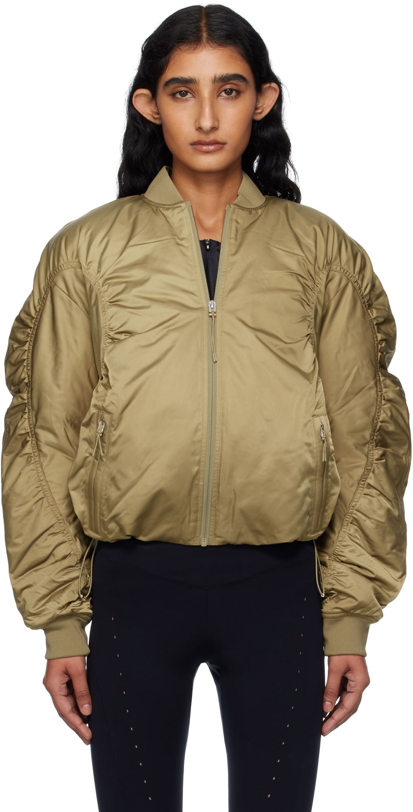 Куртка бомбер On Running Zendaya Edition Varsity Bomber Jacket Зелений | Nutmeg