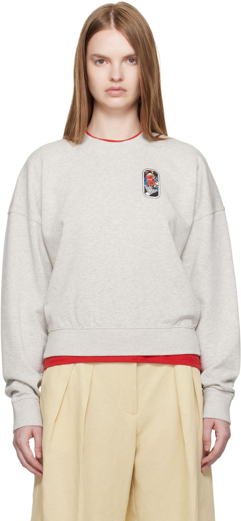 Світшоти KENZO Kenzo Paris 'KENZO City' Short Sweatshirt Сірий | FF62SW1524MF