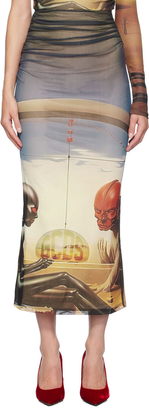 Спідниця GCDS Multicolor Creatures Midi Skirt Різнокольоровий | A2CW3202TE3