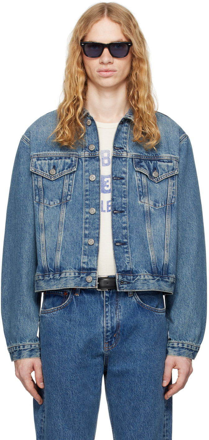 Куртка RE/DONE Blue 'The Mel Trucker' Denim Jacket Синій | 141-06MBOXYTR