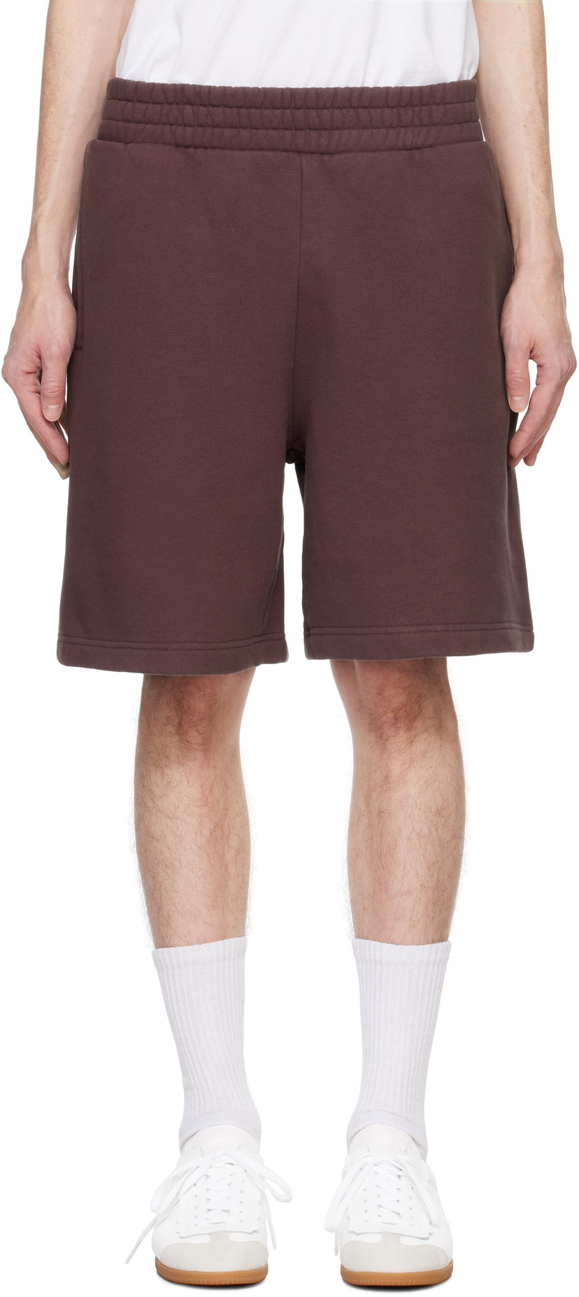 Шорти Palm Angels College Sweat Shorts Коричневий | PMCI020F24FLE0012918
