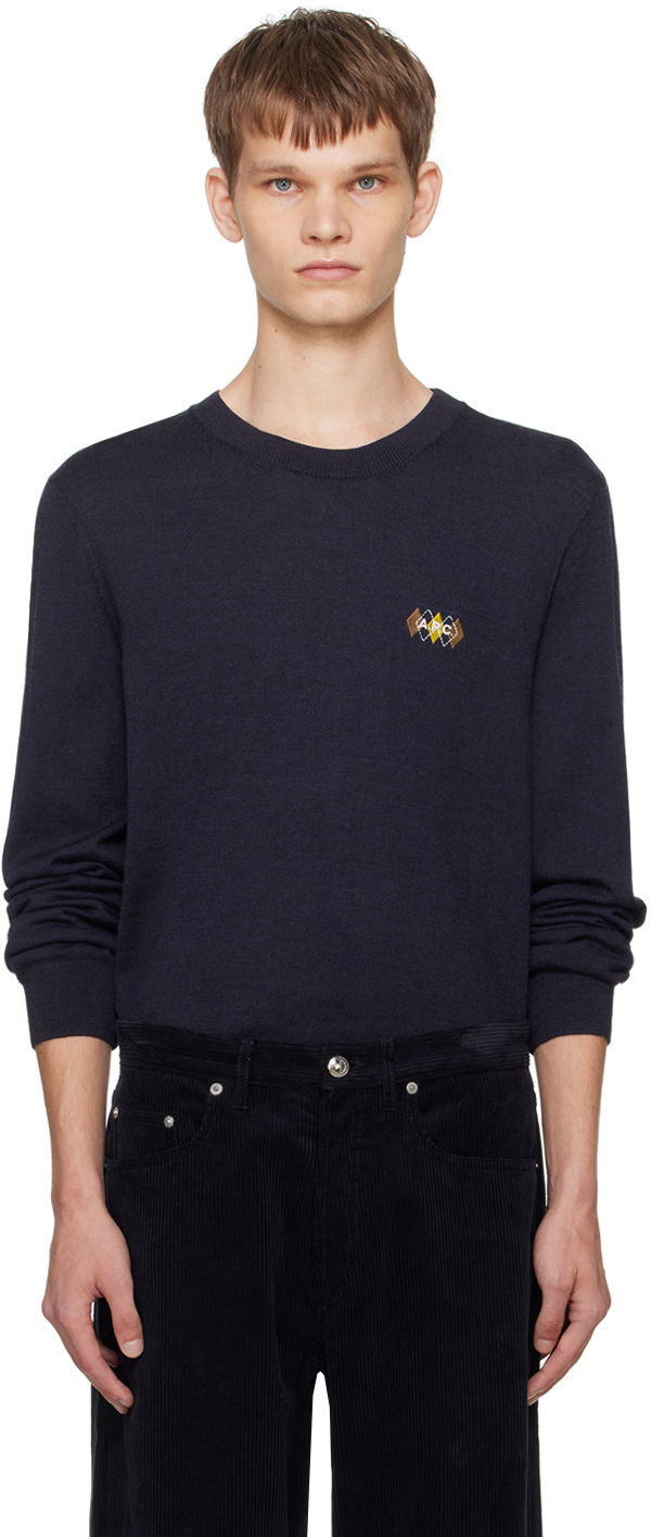 Cветр A.P.C. Rory Sweater Синій | WVBDI-H23363