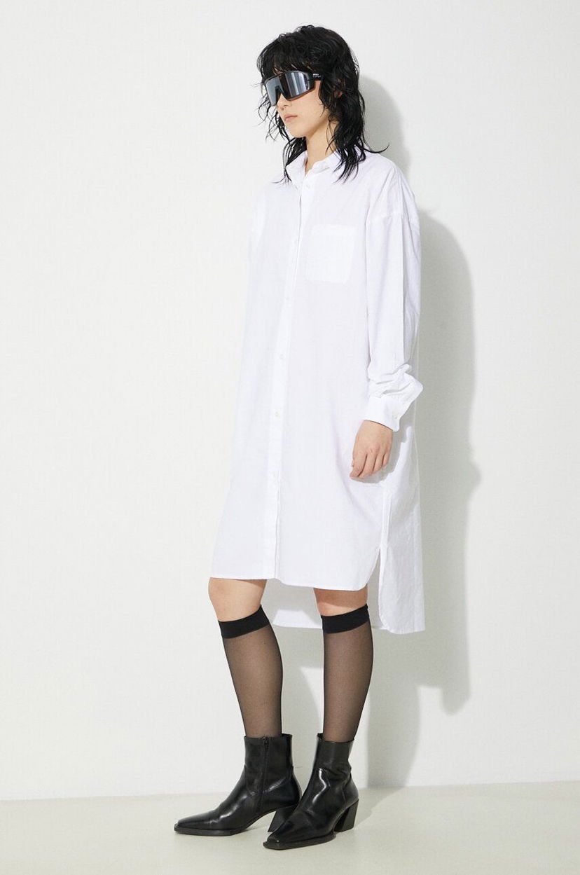 плаття Fiorucci Fiorucci Oversize Midi Shirt Dress білий | W01FPDSH063CO01WH01