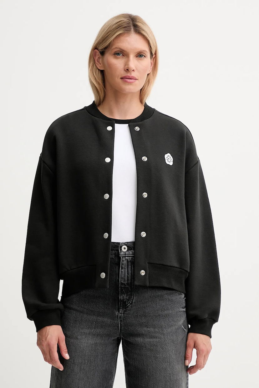 Куртка бомбер KENZO Kenzo Oversize Bomber Jacket чорний | FF62BL5514MK