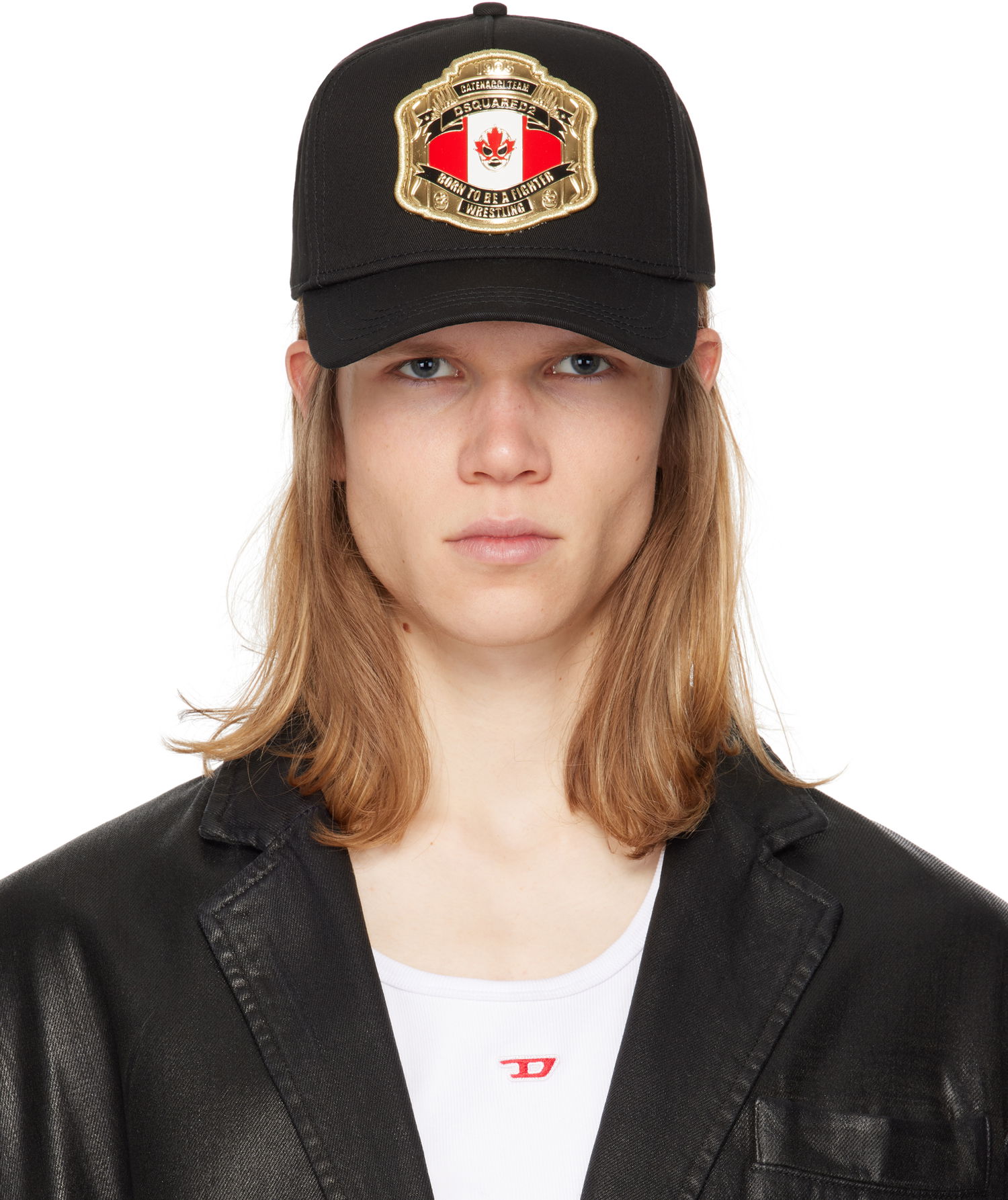 Кепка DSQUARED2 Dsquared2 Boxeur Patch Baseball Cap чорний | BCM0903-05C00001-2124, 0