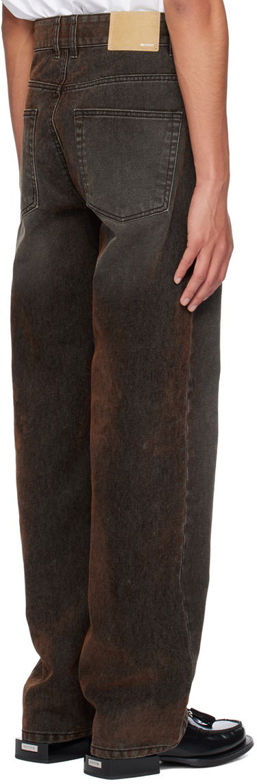 Джинси We11done We11done Flocked Jeans Коричневий | WD-DP2-24-318-M-BK, 2