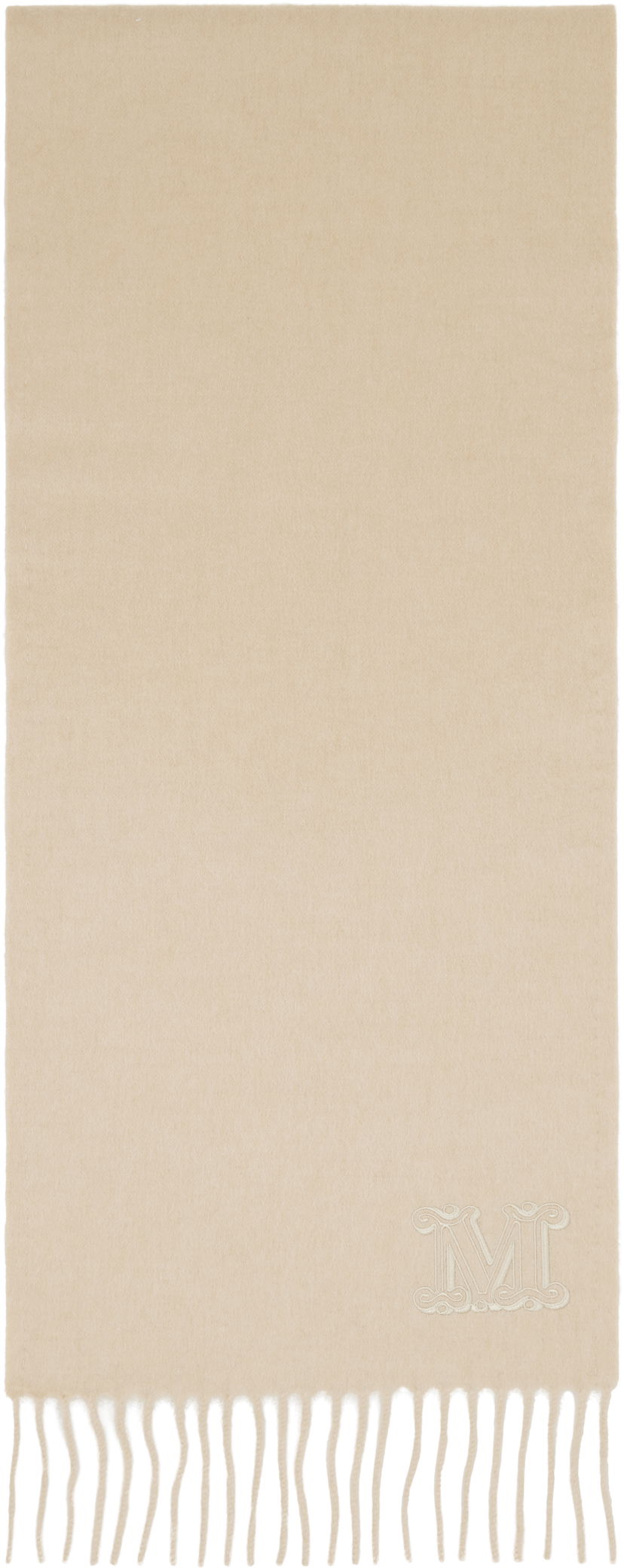 Шарф Max Mara Max Mara Clara Scarf бежевий | 2524546322600