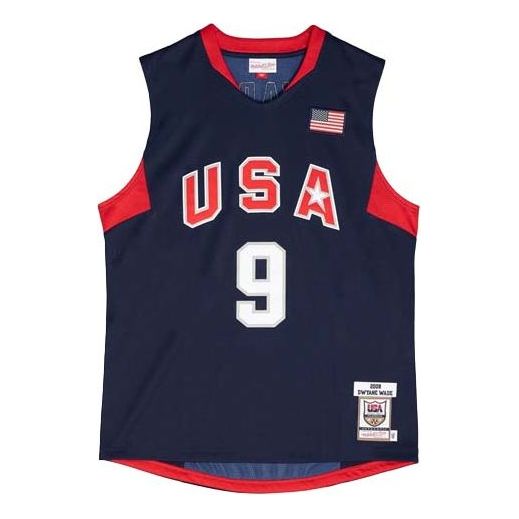 Джерсі Mitchell & Ness Team USA Dwyane Wade Basketball Jersey Синій | AJY44385-USA08DWANAVY