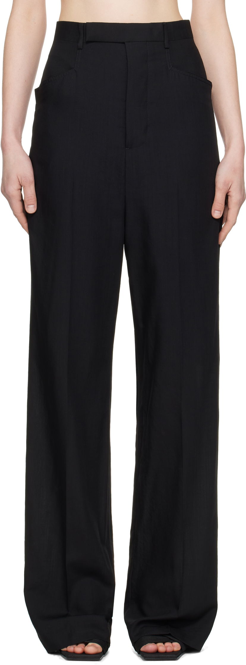 Штани Rick Owens Rick Owens Hollywood Mastadon Trousers чорний | RP01E7352 WG