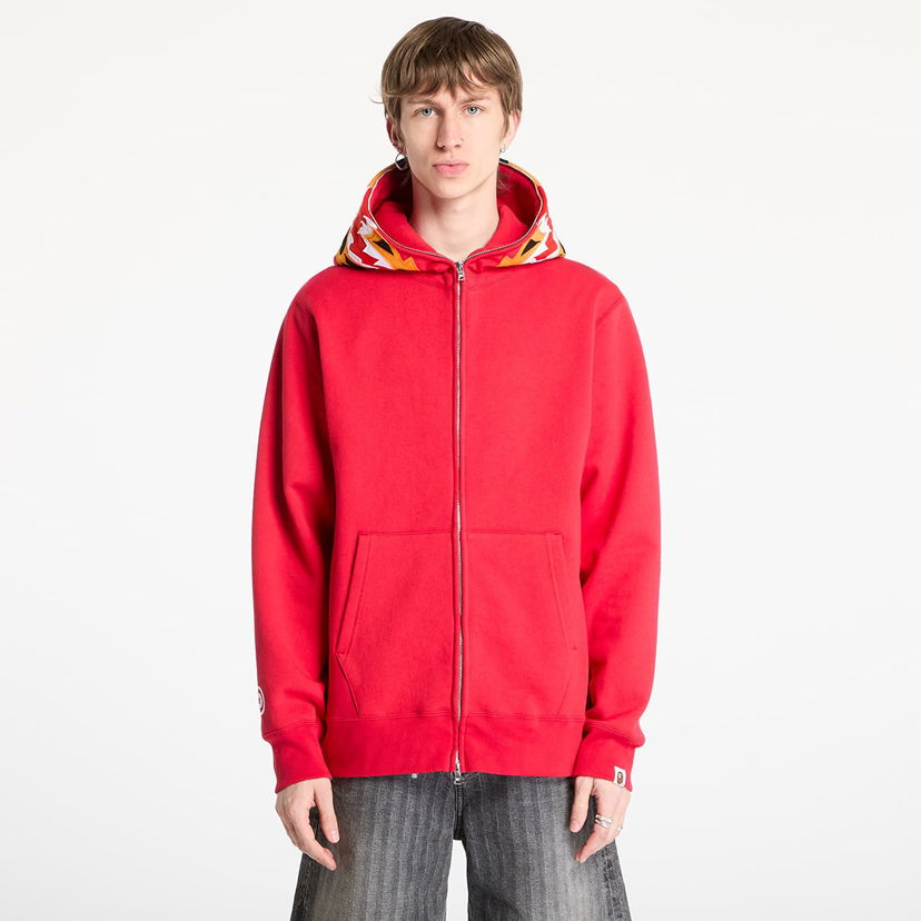Світшоти BAPE A BATHING APE Tiger Full Zip Hoodie Червоний | 001ZPL301006MRED