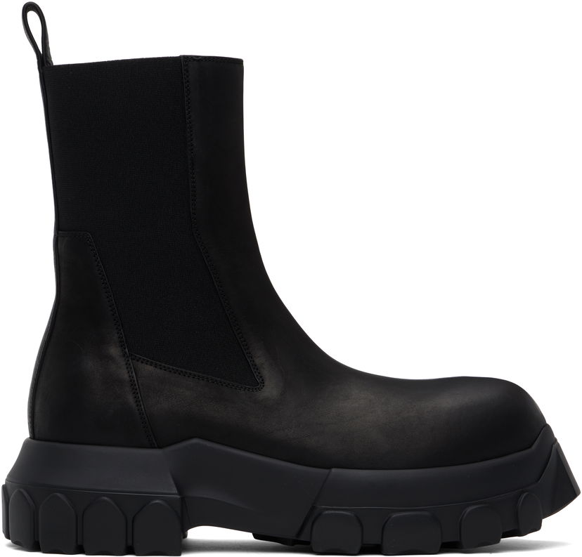 Кросівки та взуття Rick Owens Rick Owens Hollywood Beatle Bozo Tractor Chelsea Boots чорний | RU01E5881 LWN