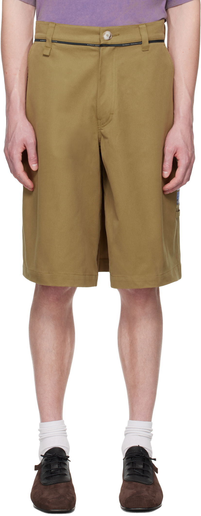 Шорти Martine Rose Martine Rose Twisted Skate Shorts Коричневий | 841WP02707