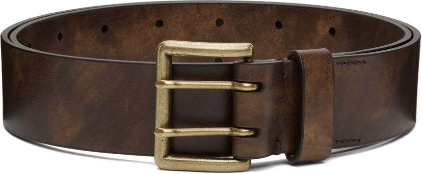 Ремені AURALEE AURALEE Two-Hole Buckle Belt Коричневий | A25AB02RP