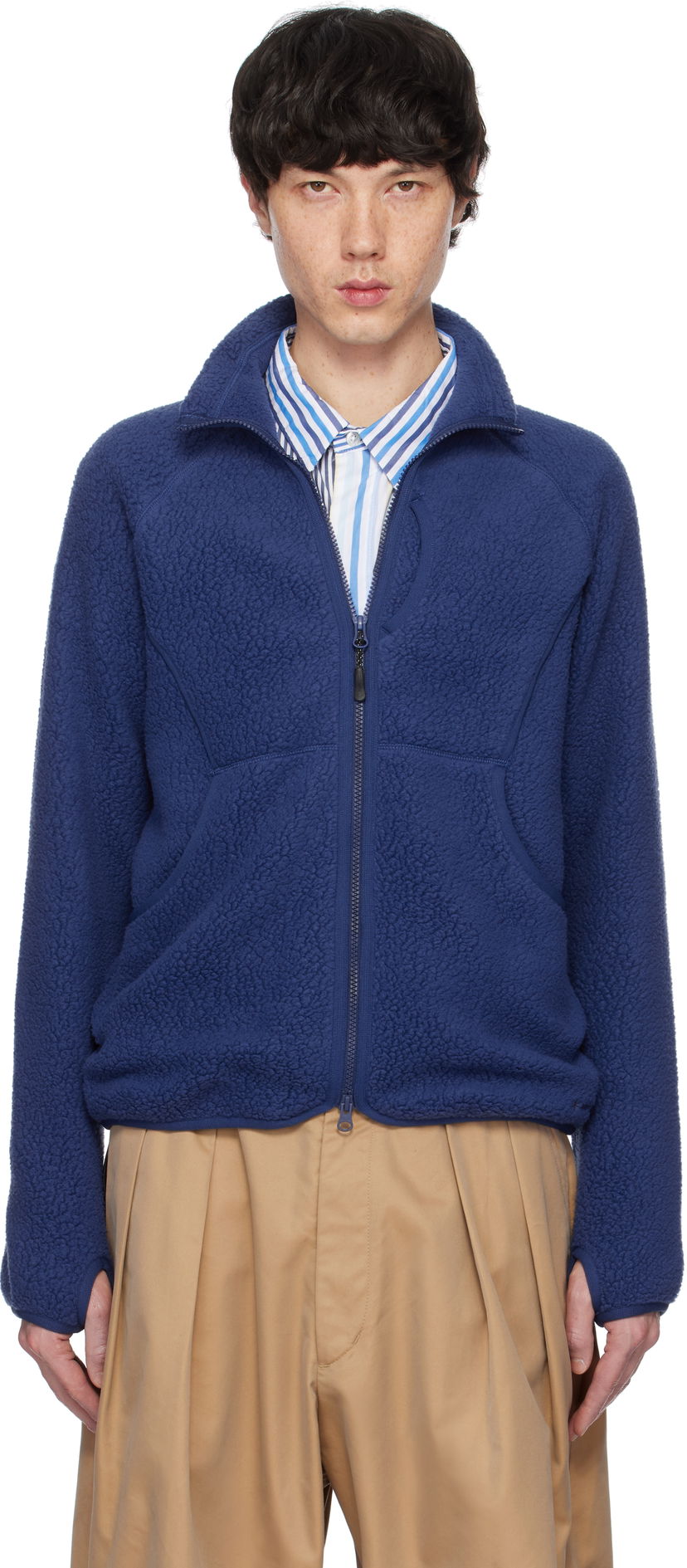 Світшоти Snow Peak Thermal Boa Fleece Jacket Синій | SW-24AU005