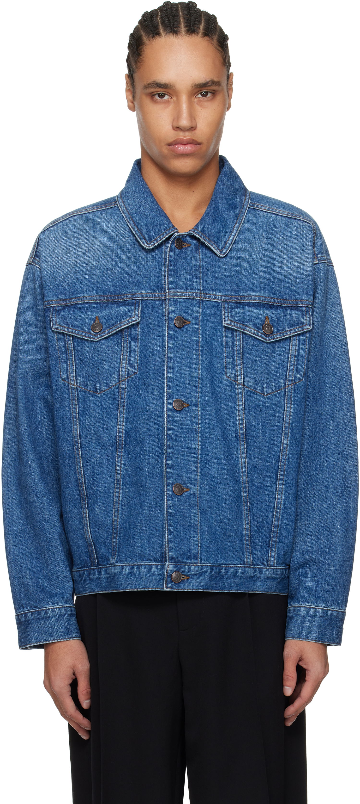 Куртка The Row The Row Seb Denim Jacket Синій | 906-W3809, 0