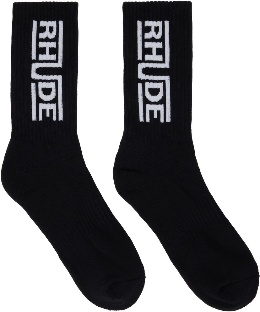 Шкарпетки Rhude Rhude Champions Logo Socks чорний | RHPS25SO05117
