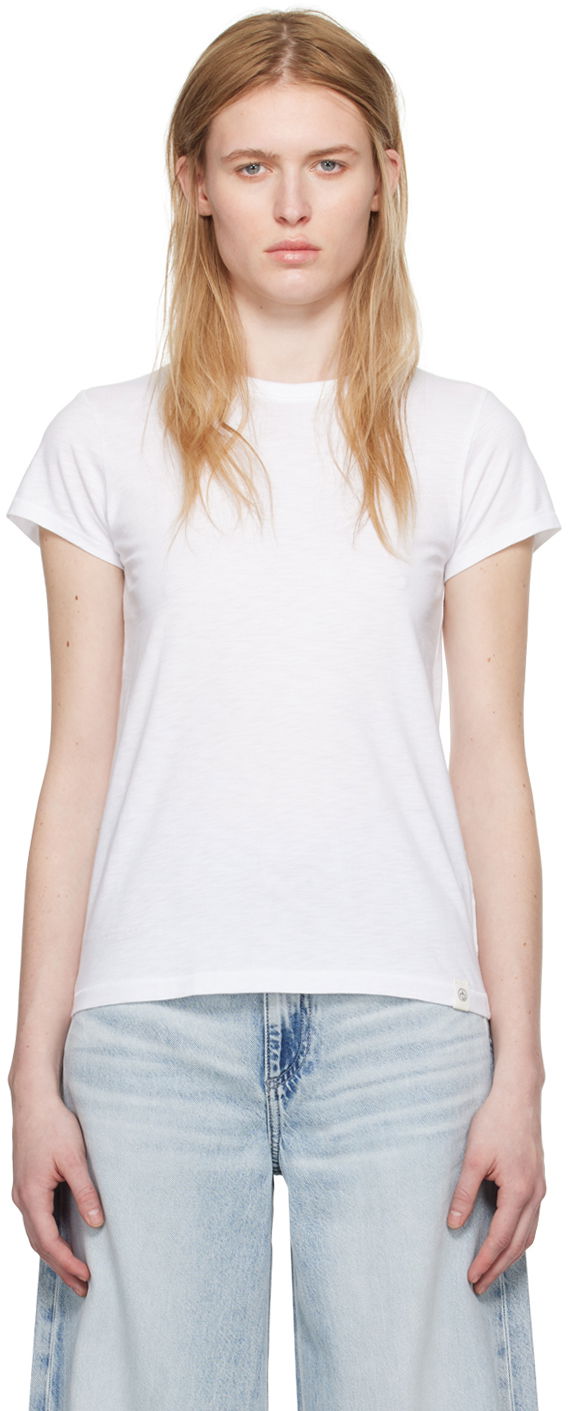 Футболка rag & bone Rag & Bone 'The Slub' T-Shirt білий | W272C32CH