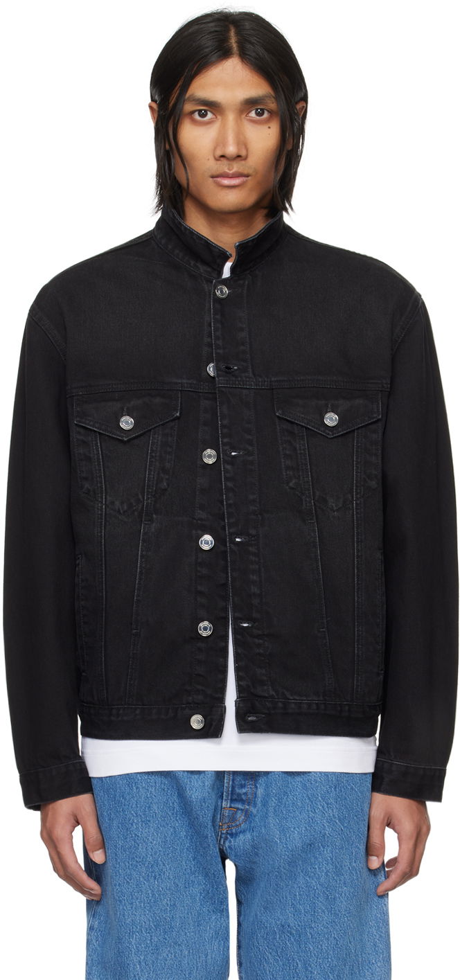 Куртка VETEMENTS VTMNTS Embroidered Denim Jacket чорний | VL20JA560BW