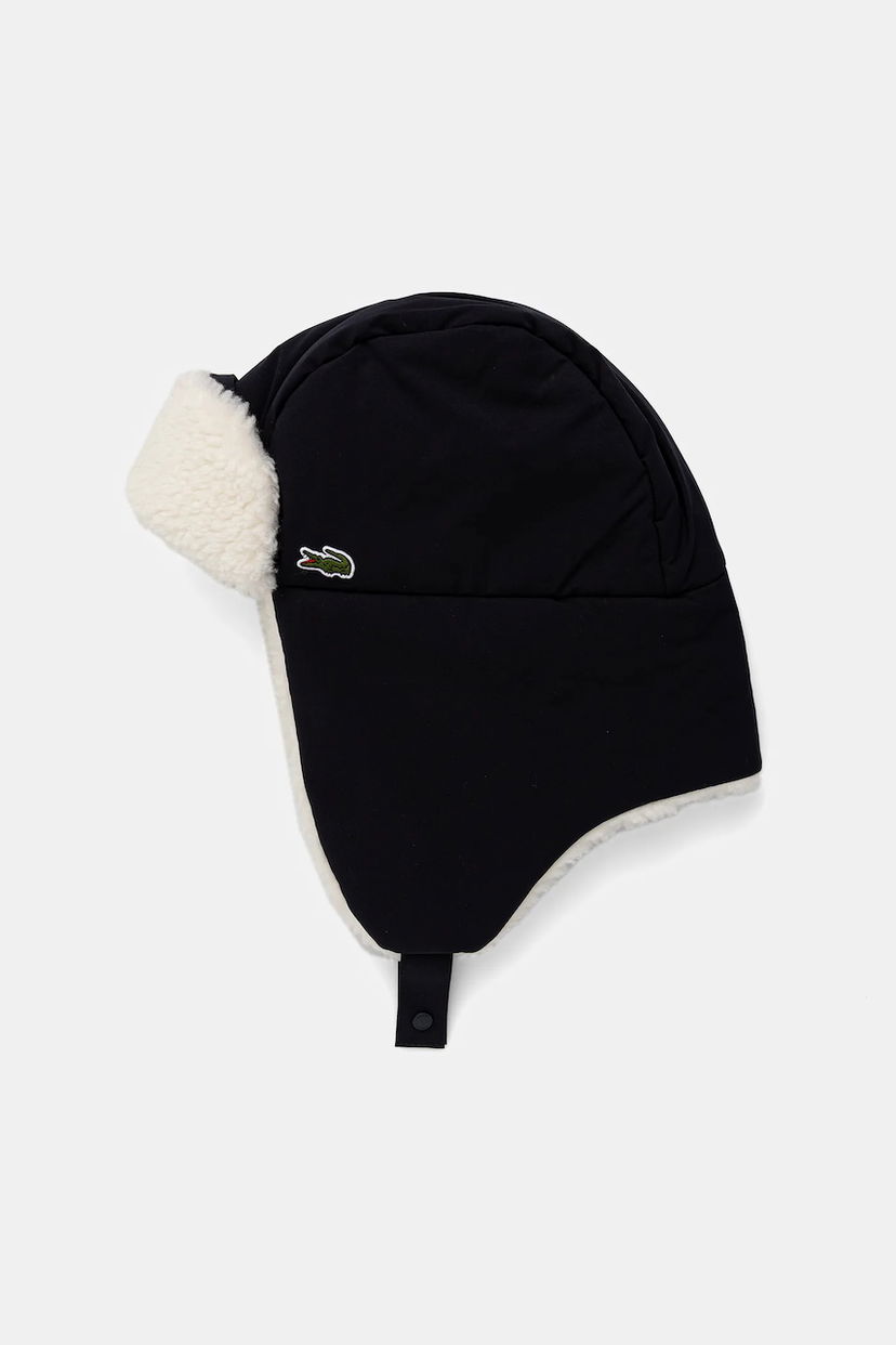 Капелюх Lacoste Faux Fur Lined Trapper Hat чорний | RK6048