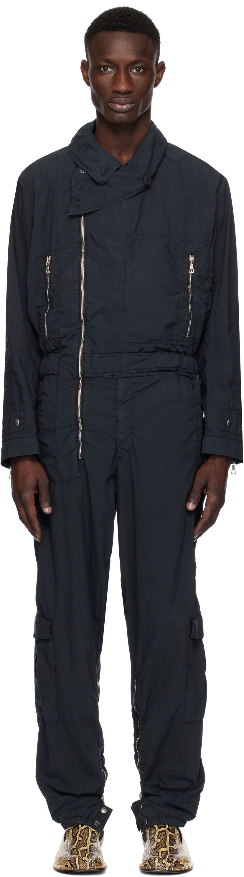 Комбінезон Dries Van Noten Dries Van Noten Overdyed Jumpsuit чорний | 251-020957-1148