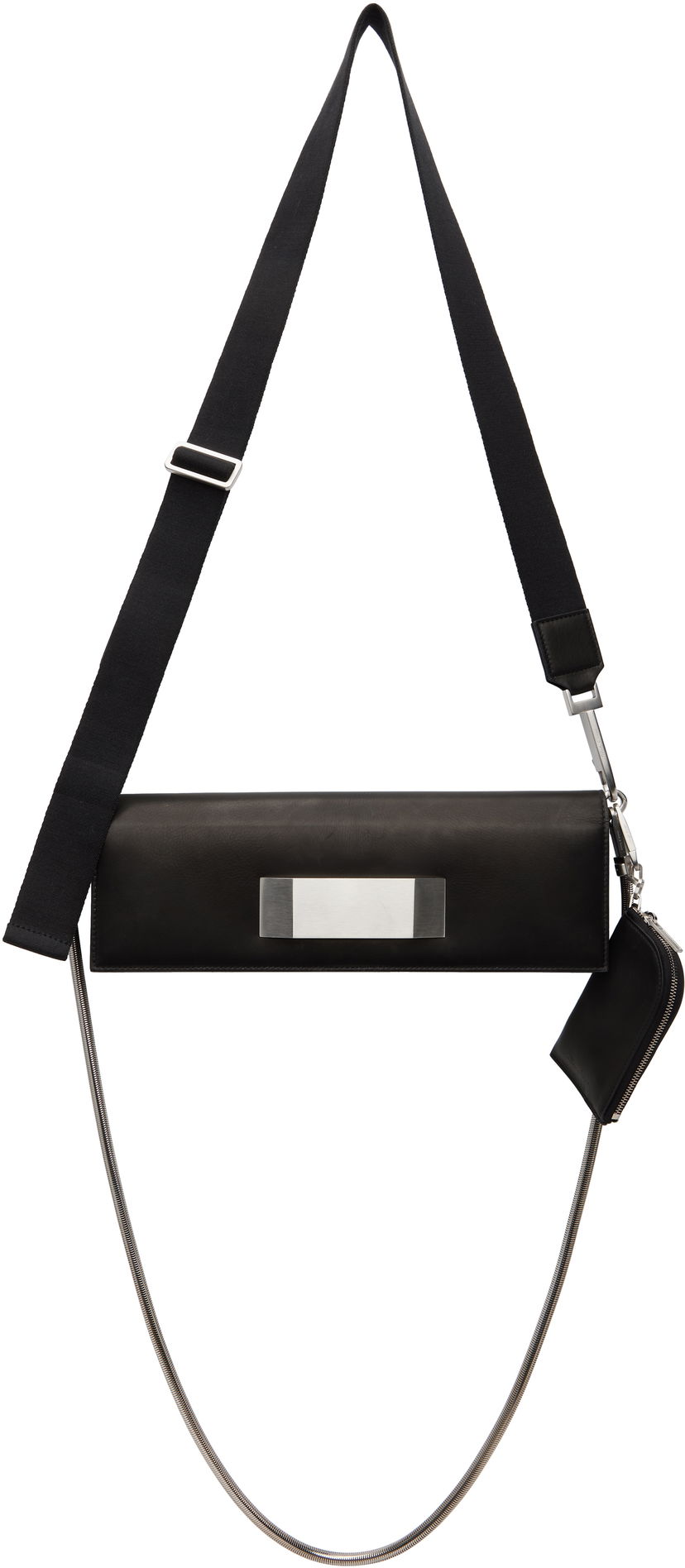 Сумка Rick Owens Rick Owens Hollywood Griffin Baguette Bag with Metal Detail чорний | RO01E7442 LBLWEH