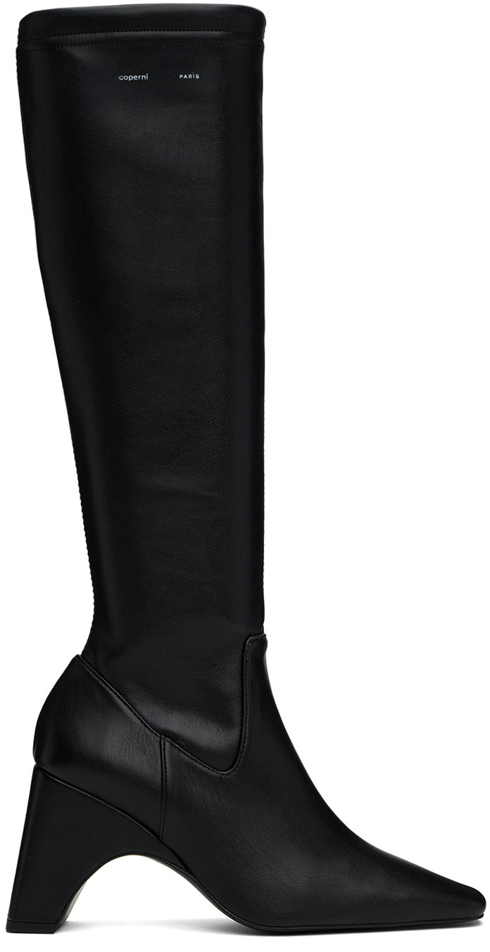 Кросівки та взуття Coperni Stretch Tall Boots чорний | COPSH58857