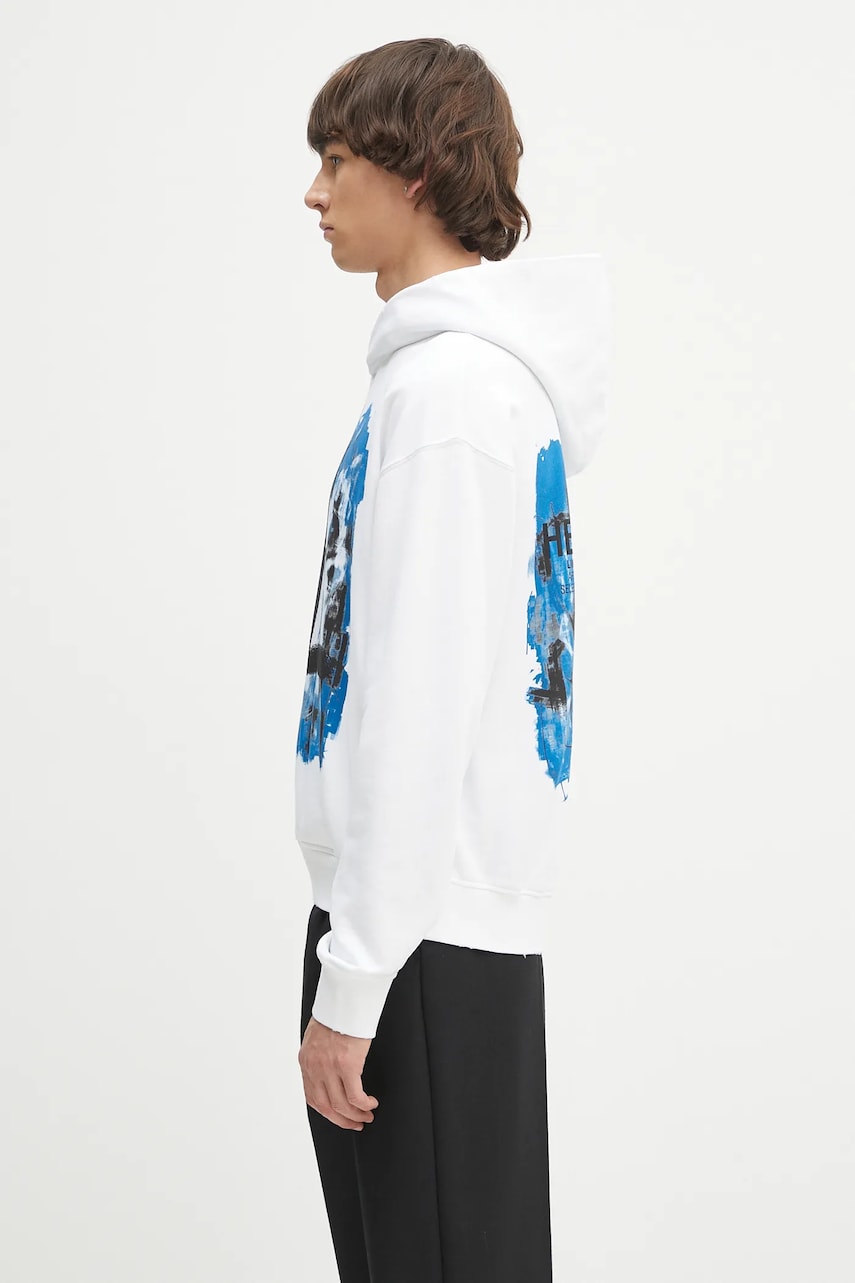Світшоти Helmut Lang Helmut Lang Scribble Hoodie білий | P02HM513, 1