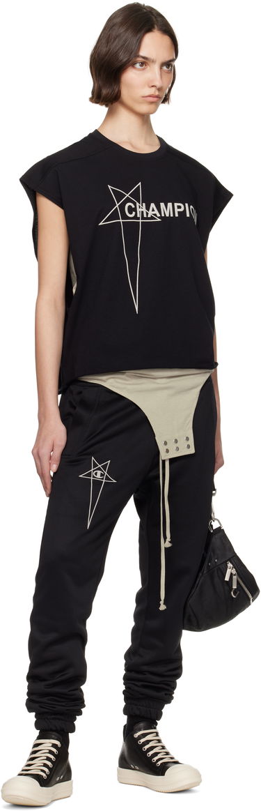 Безрукавка Rick Owens Rick Owens Champion Edition Micro Tatlin Tank Top чорний | CW01E1668 CHJG, 3