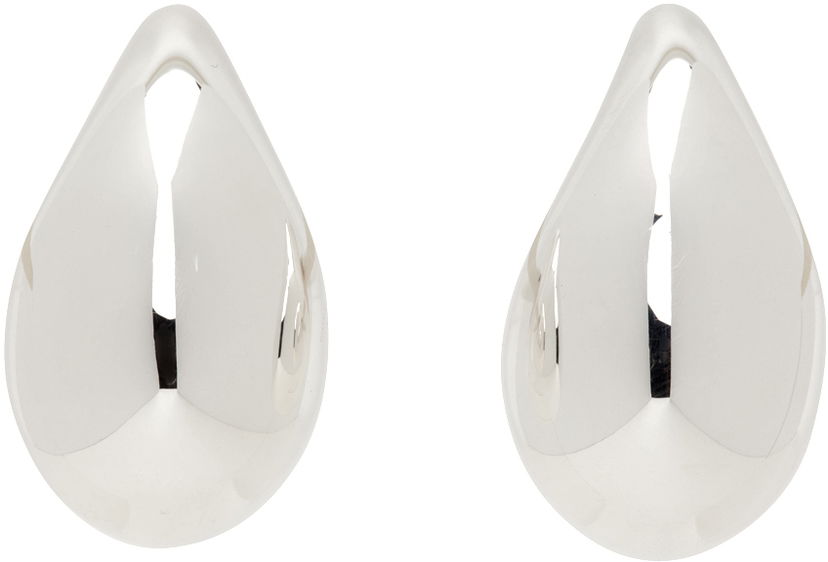 Сережки Bottega Veneta Small Drop Earrings Металік | 716783 V5070