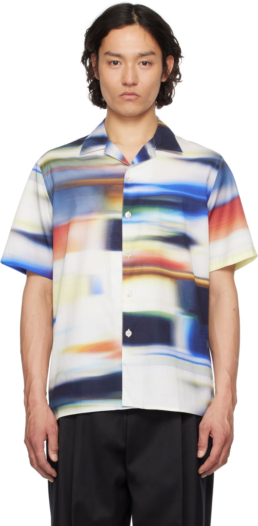 Сорочка Paul Smith PS Paul Smith Motion Blur Short-Sleeve Shirt Різнокольоровий | M2R-695U-P22285-01