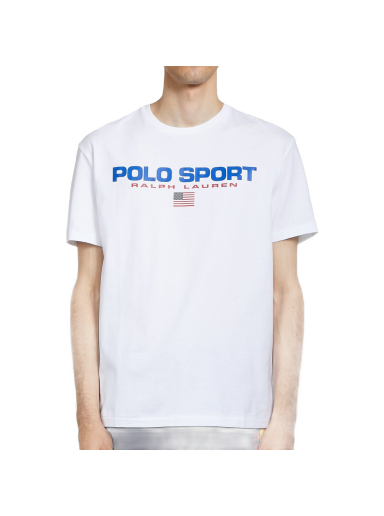 Футболка Polo by Ralph Lauren Classic Fit Polo Sport T-Shirt білий | 710750444002