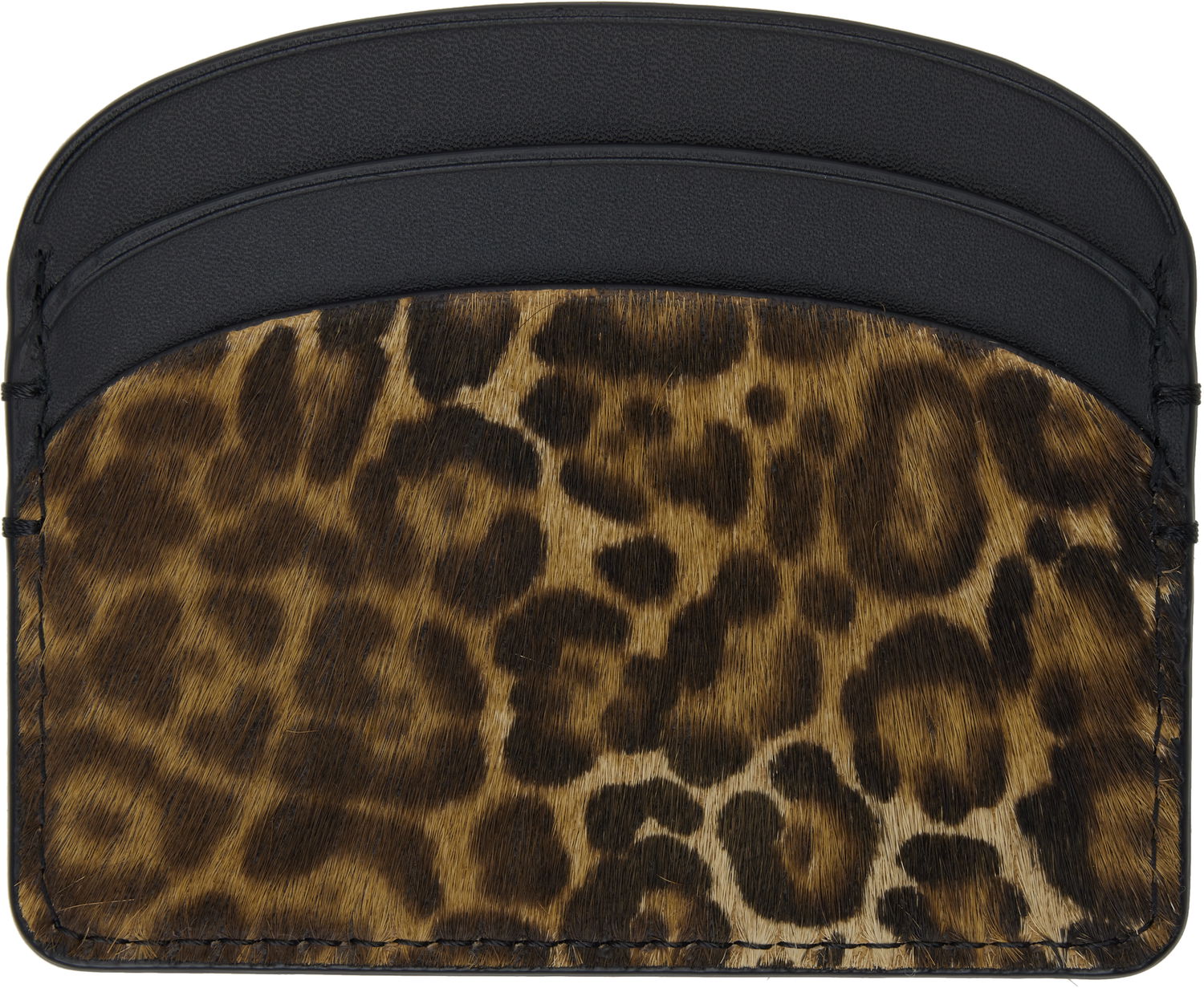 Гаманець A.P.C. A.P.C. Demi-Lune Leopard Card Holder Різнокольоровий | PXCAW-F63270, 1