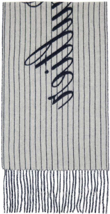 Шарф Jean Paul Gaultier Jean Paul Gaultier 'The Striped' Wool Scarf темно-синій | 24/30-U-EC038P-C551-5901, 1