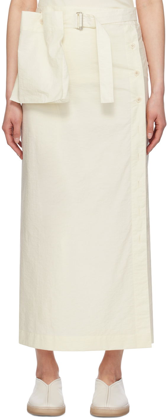 Спідниця LEMAIRE Wrap Midi Skirt білий | SK1021 LF1234