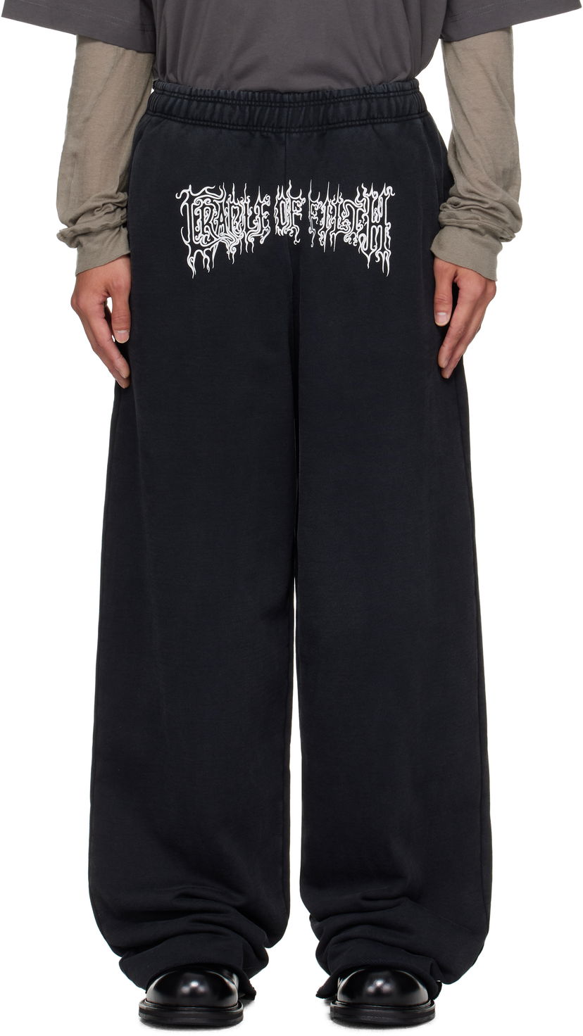 Спортивні штани VETEMENTS Vetements Cradle of Filth Baggy Sweatpants чорний | UCF76SP100B