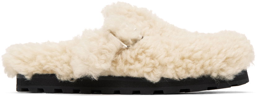 Одяг Jil Sander Off-White Single Buckle Loafers бежевий | J44WP0007_P6057