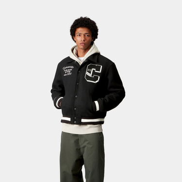 Куртка бомбер Carhartt WIP WIP World Class Varsity Jacket чорний | I035432_6, 2