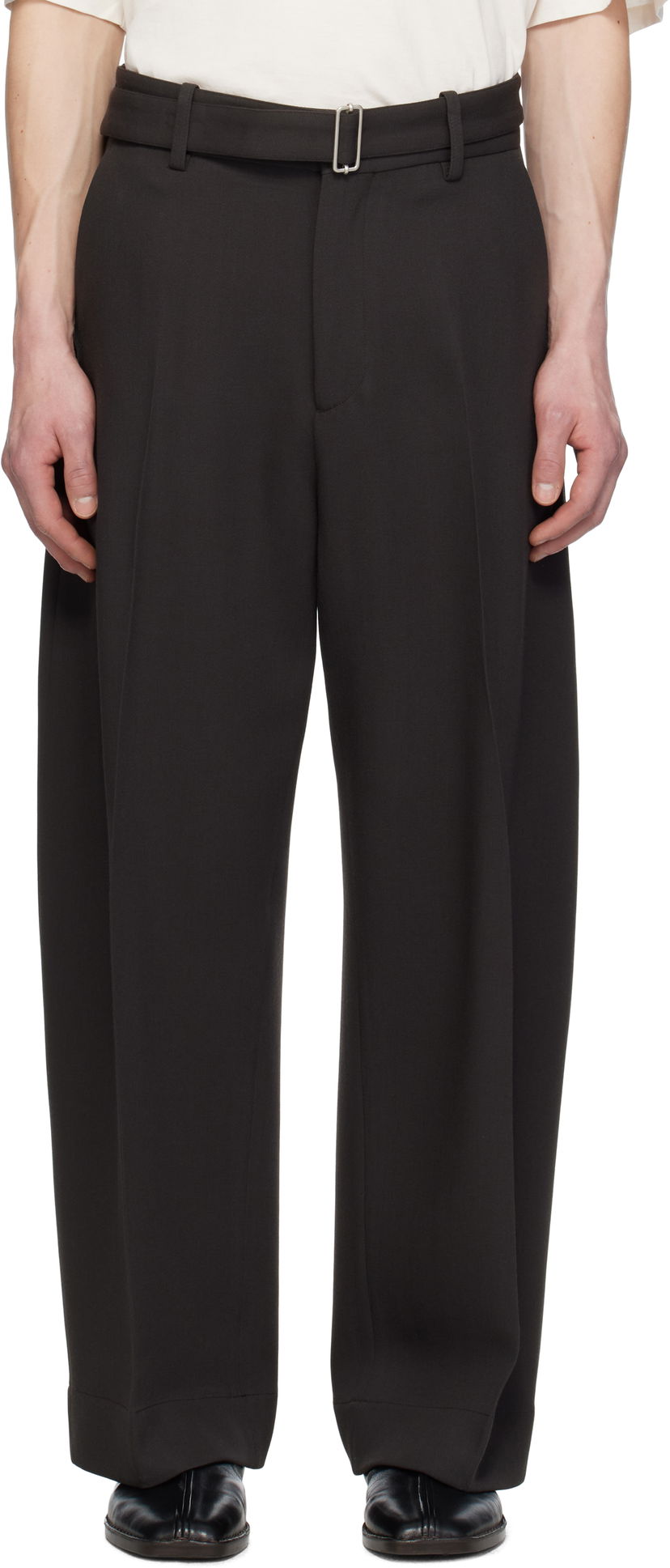 Штани Studio Nicholson Studio Nicholson Vital Trousers чорний | VITAL SNM - 1279