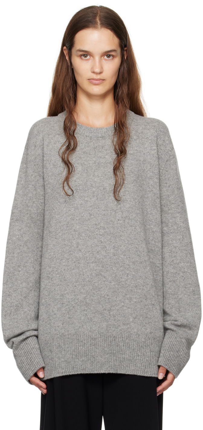 Cветр The Row Sweater Loose Fit Сірий | 5582-Y184