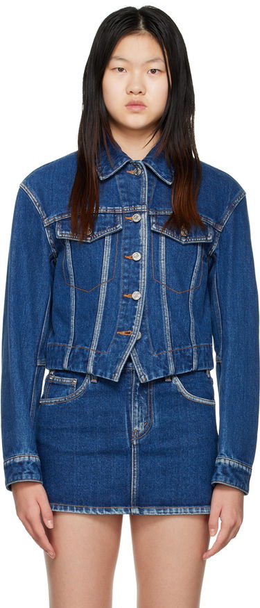 Куртка We11done We11done V-Line Denim Jacket Синій | WD-DJ3-22-330-W-BL, 0